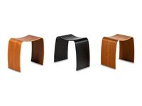 Three M Taburet Bent Plywood Stools, c. 1960 Denmark