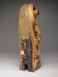 A Carved and Parcel Gilt Union Jack Mast Head