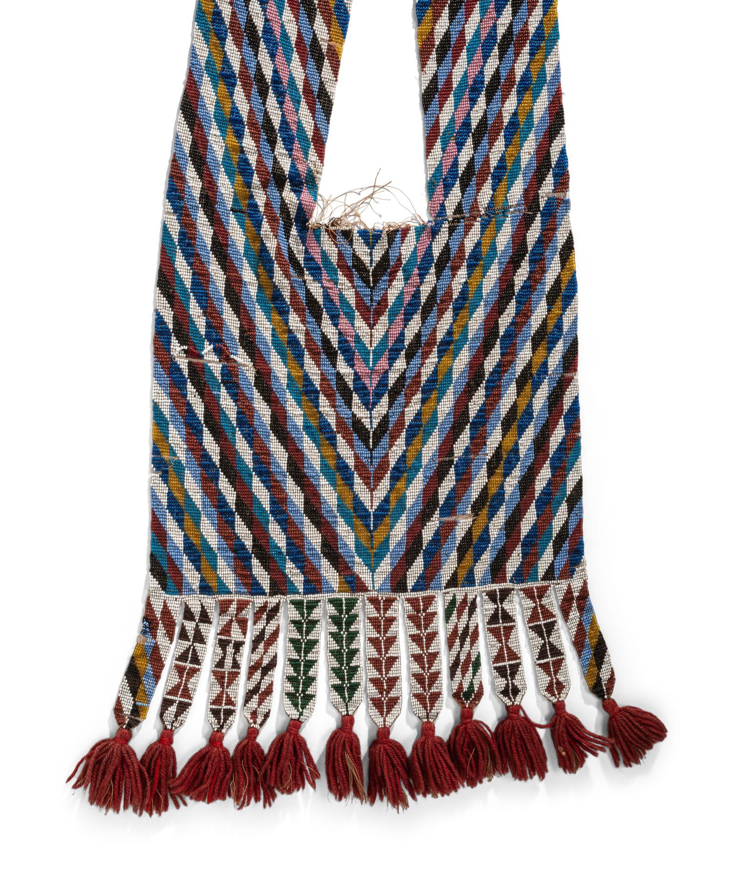 Potawatomie Loom Beaded Bandolier Bag