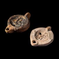 Five Roman Terracotta Erotic Oil Lamps
