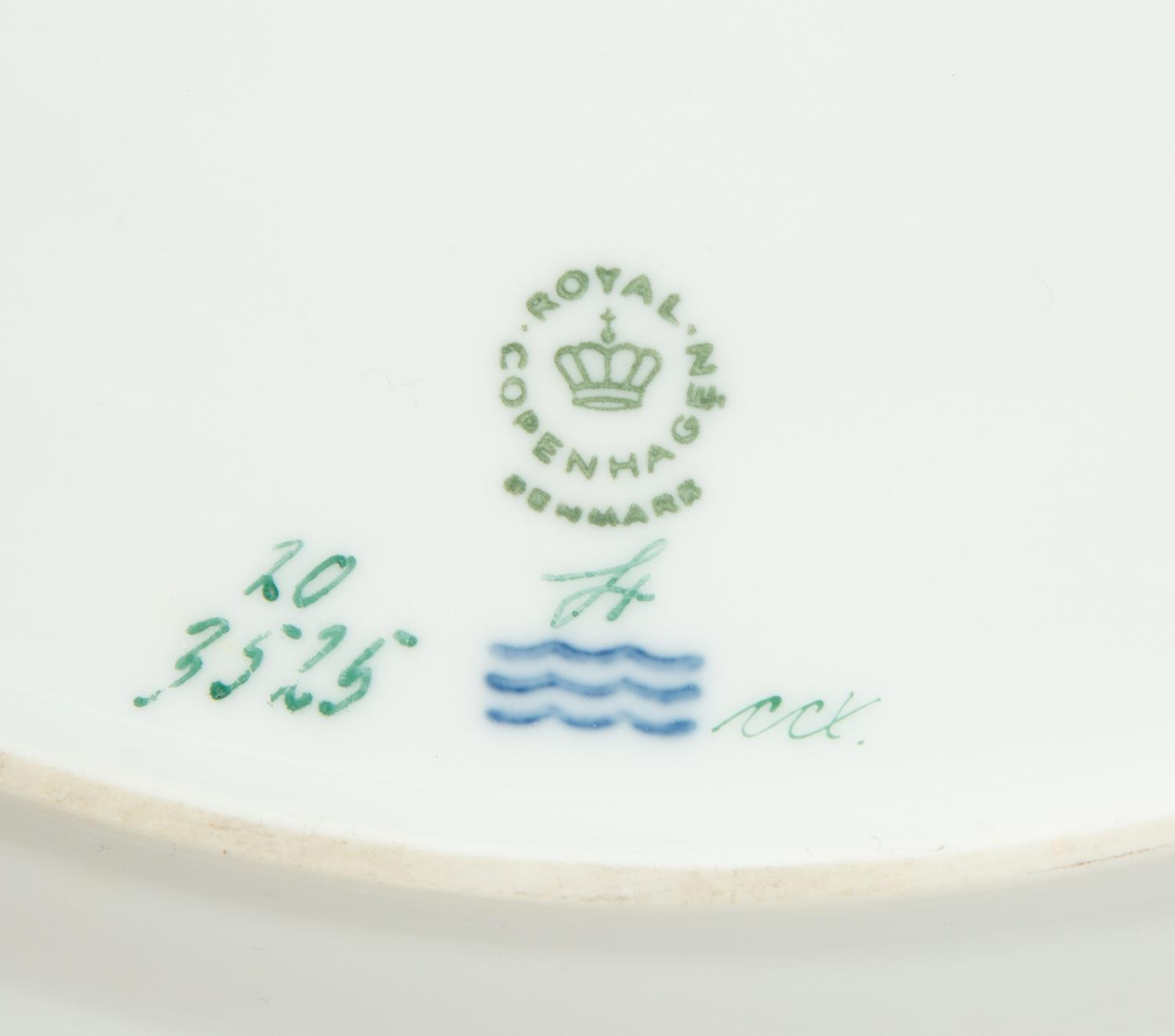 A Royal Copenhagen Flora Danica Porcelain Round Platter