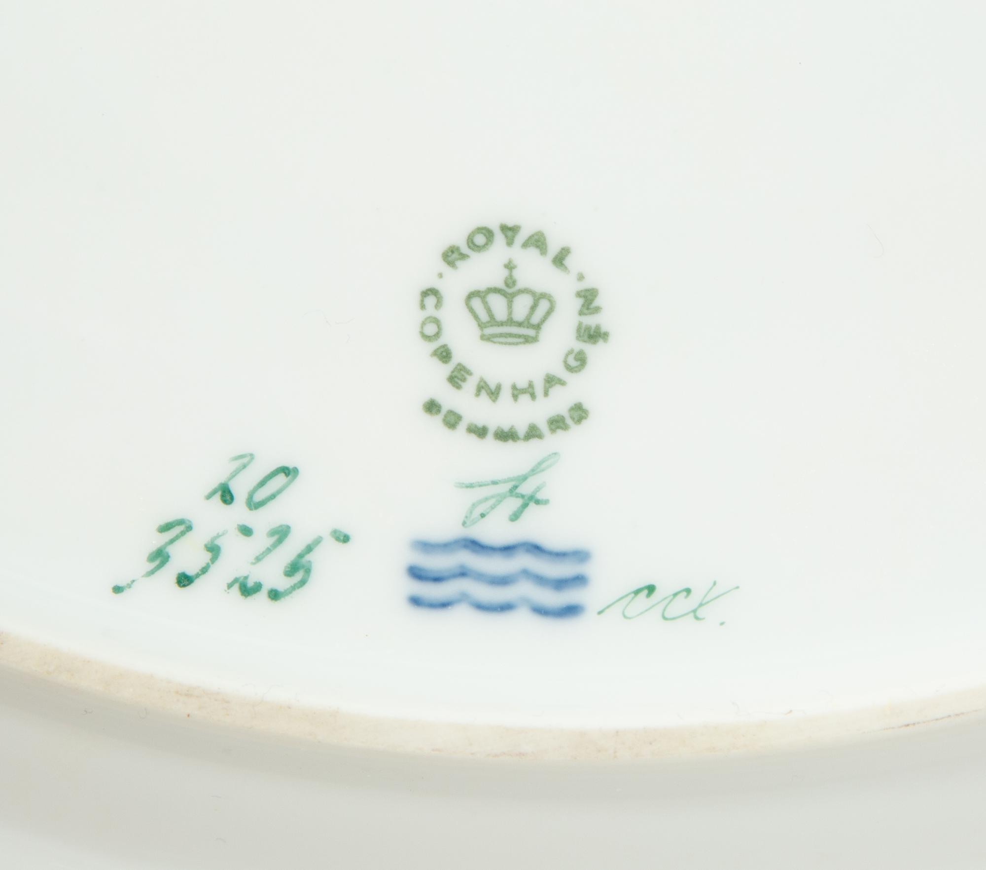 A Royal Copenhagen Flora Danica Porcelain Round Platter