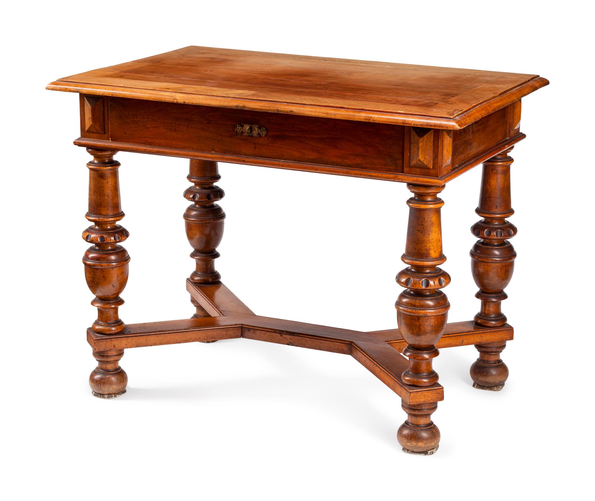 A Continental Walnut Table