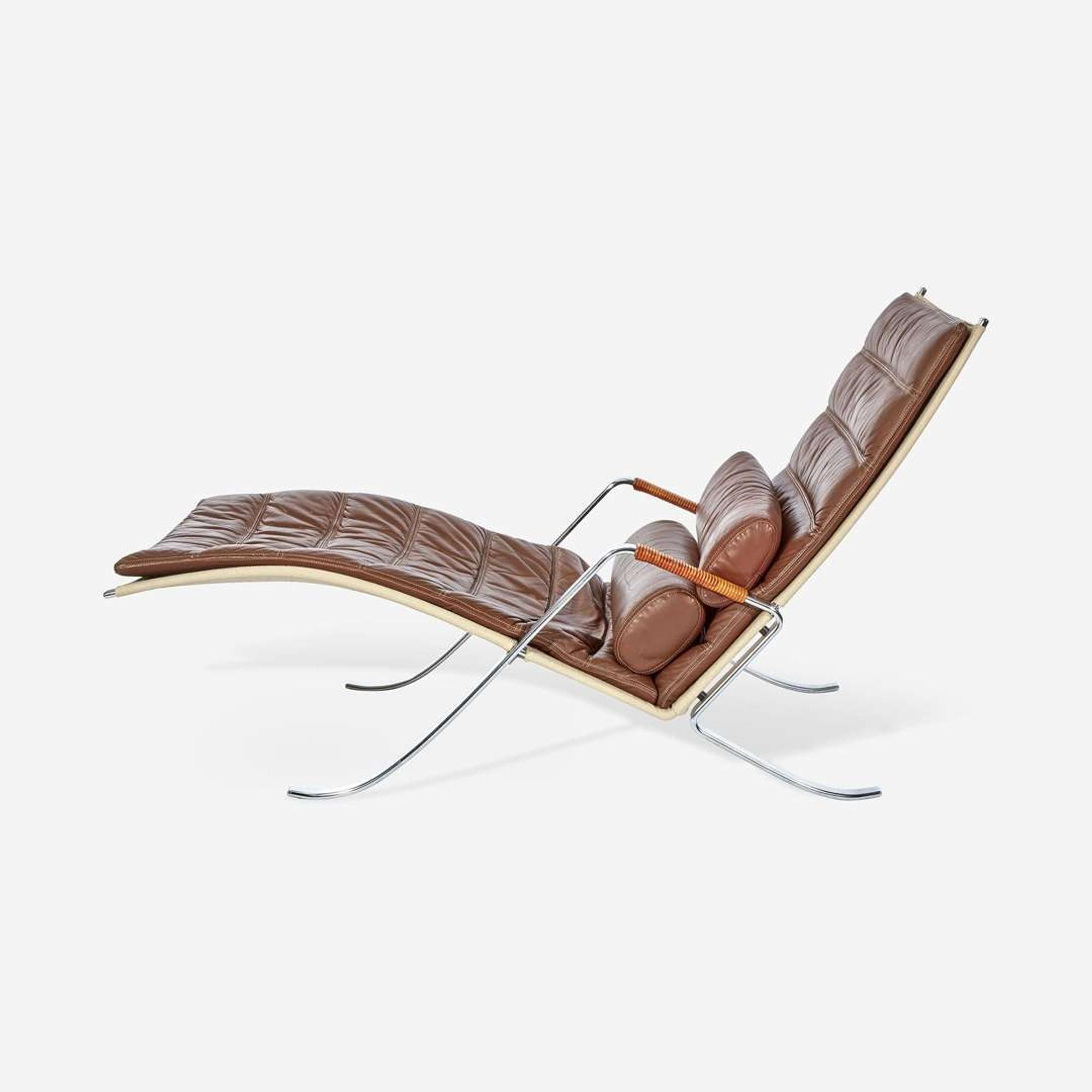 Preben Juul Fabricius (Danish, 1931-1984) and Jørgen Kastholm (Danish, 1931-2007) Grasshopper Chaise Lounge, Alfred Kill International, Germany, circa 1968