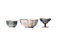Three Wedgwood Lustre Crane (or Bird of Paradise) Table Articles
