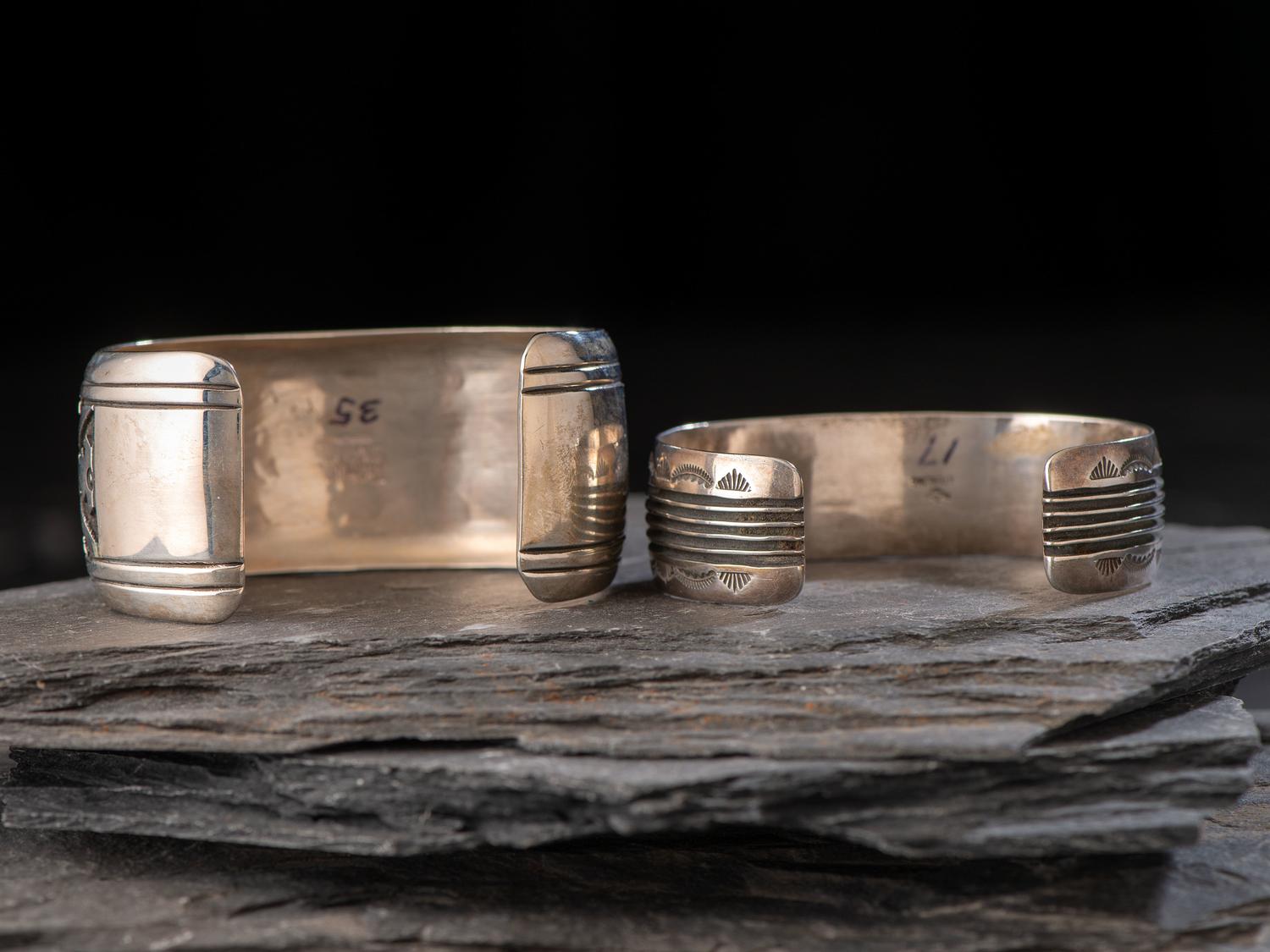 Navajo Sterling Silver Cuff Bracelets