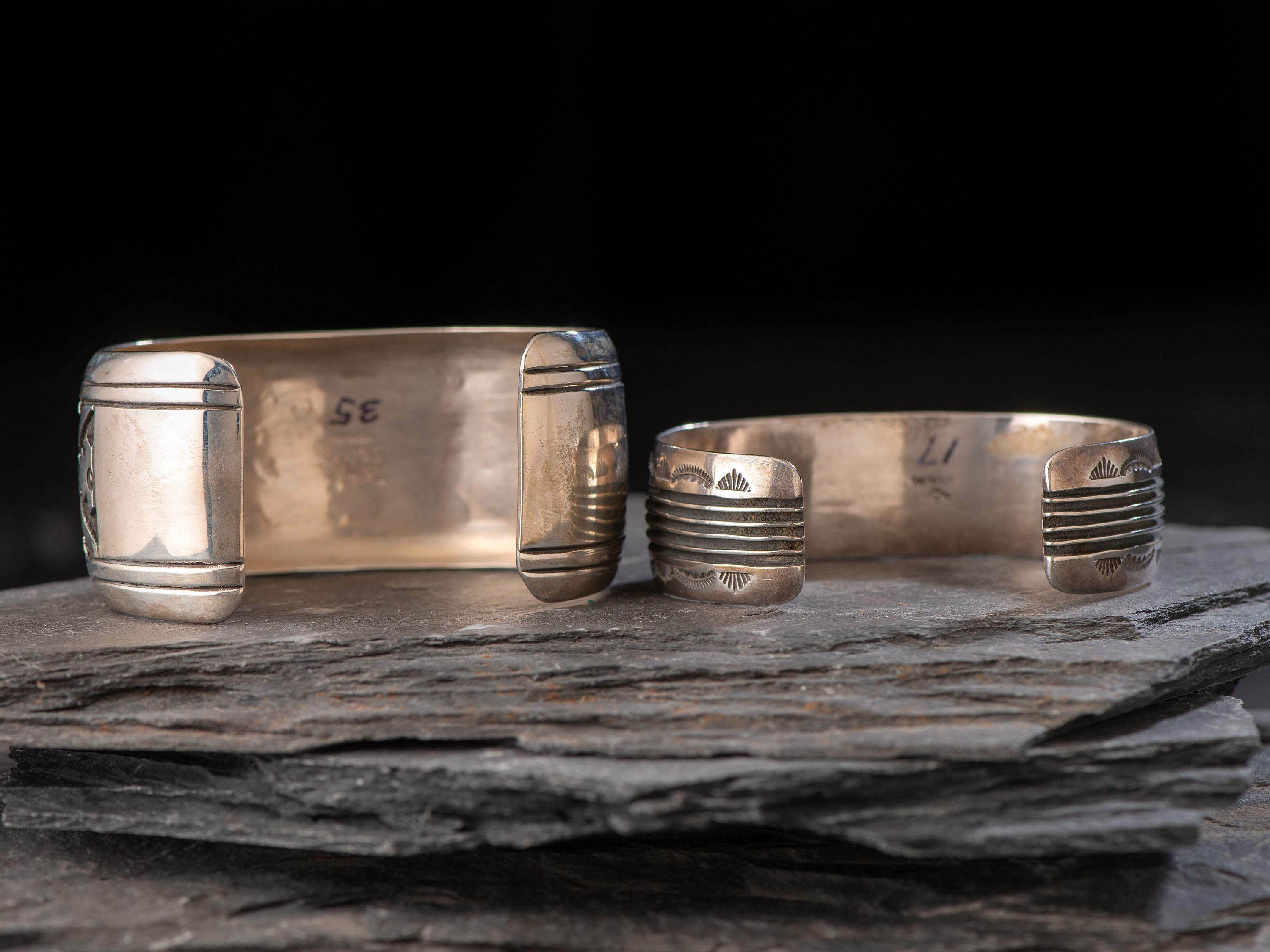 Navajo Sterling Silver Cuff Bracelets