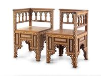 A Turkish Inlaid Parlor Suite