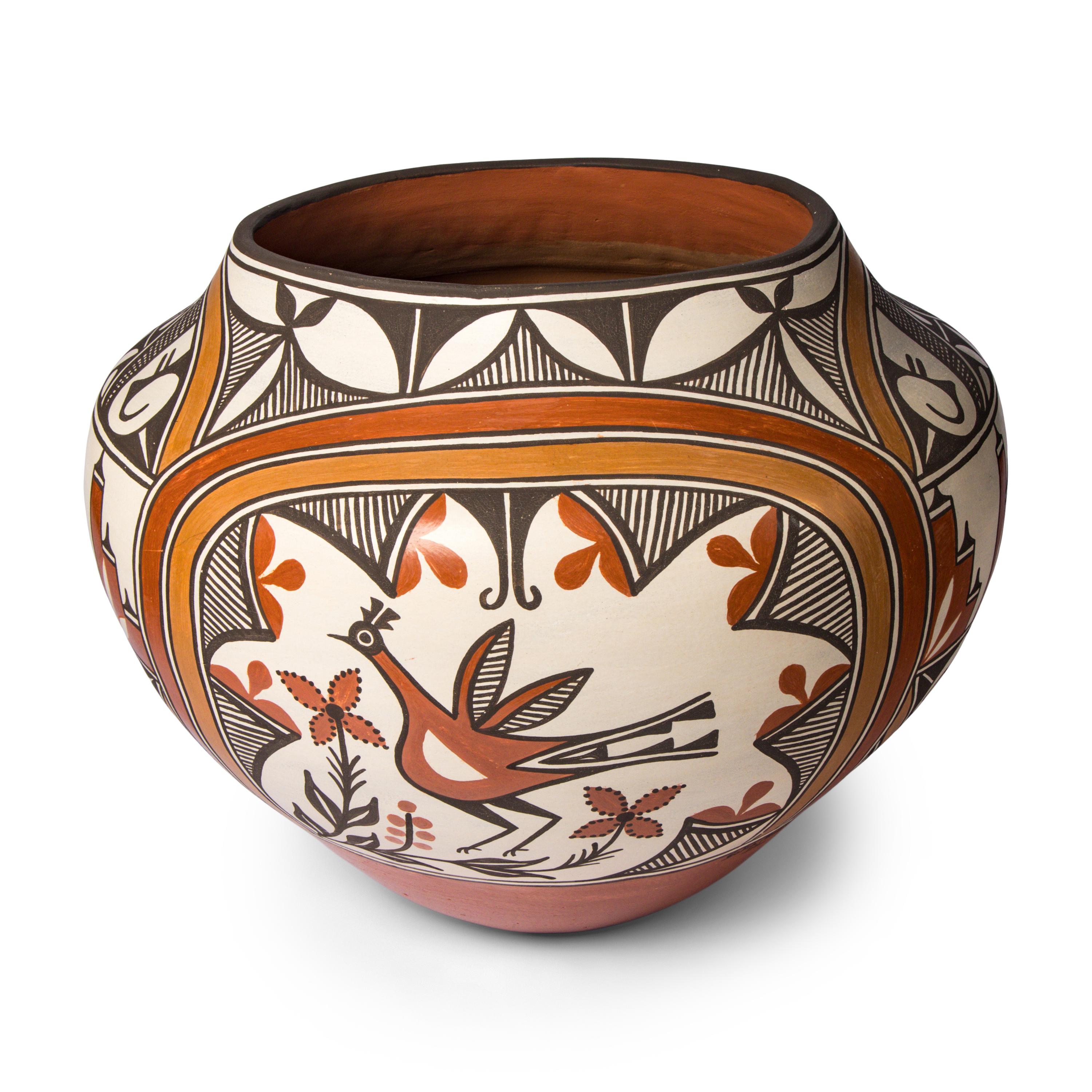 Sofia Medina (Zia, 1932-2010) — Four-Color Pottery Olla