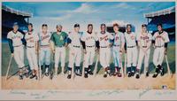 A 500 Home Run Club Signed Autograph Ron Lewis Limited Edition Print (Beckett Authentication Services Letter BAS Certified)