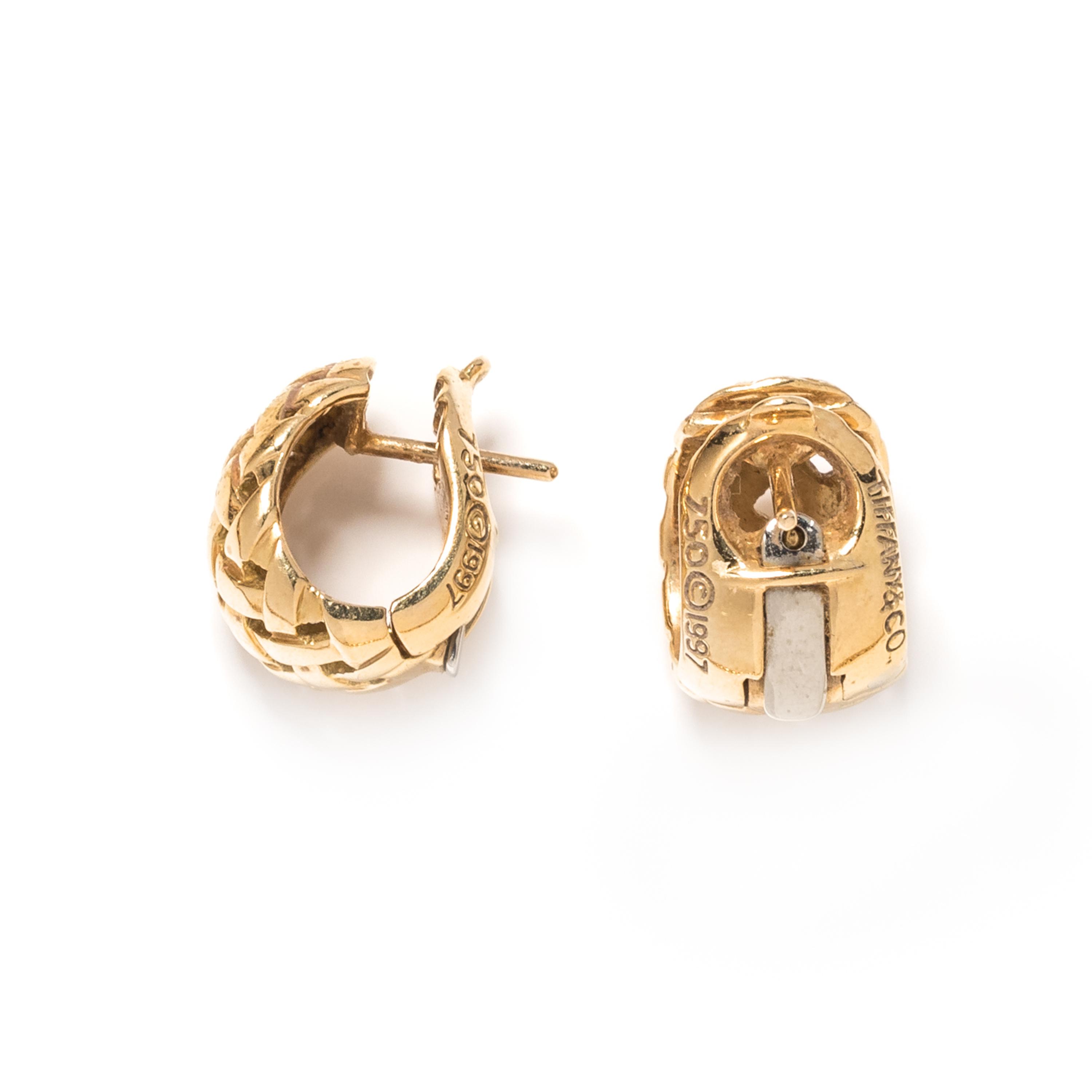 TIFFANY & CO., YELLOW GOLD 'VANNERIE' SET