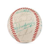 A 1968 Baltimore Orioles Team Signed Autograph Baseball