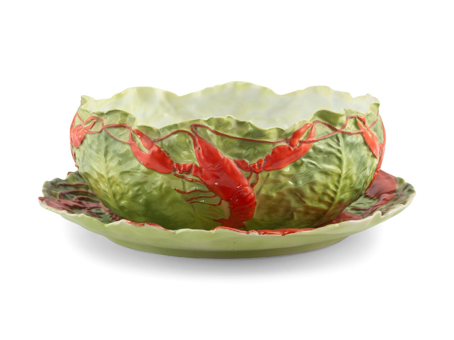 A Collection of Royal Bayreuth Lobster Table Wares