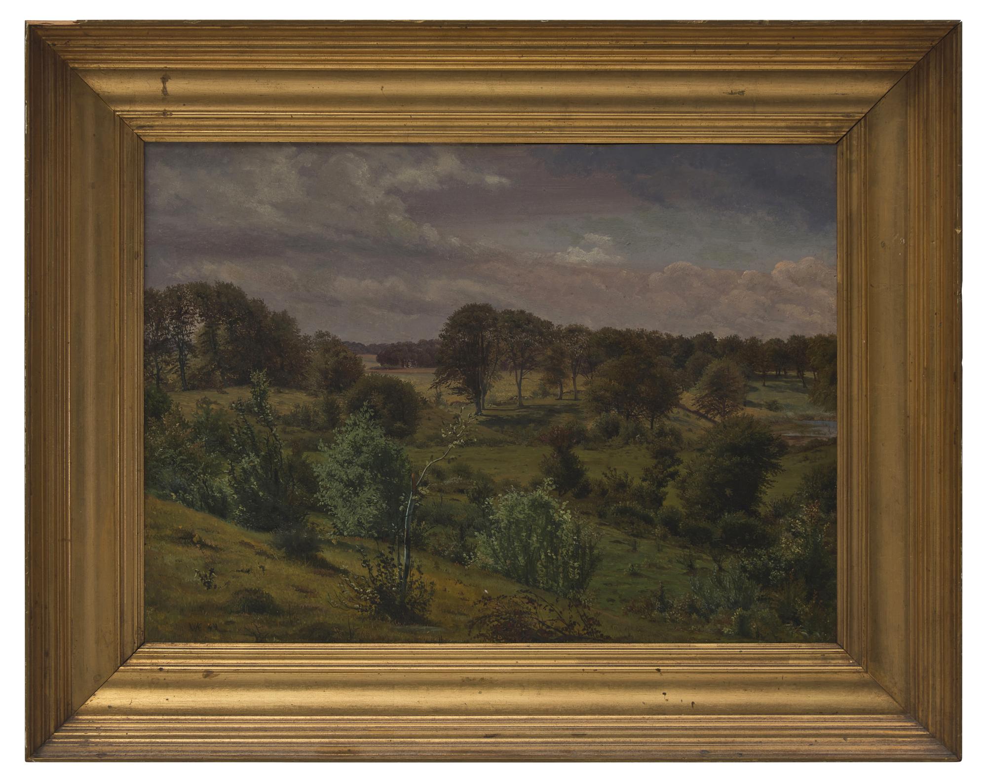 Landscape with Trees and Bushes