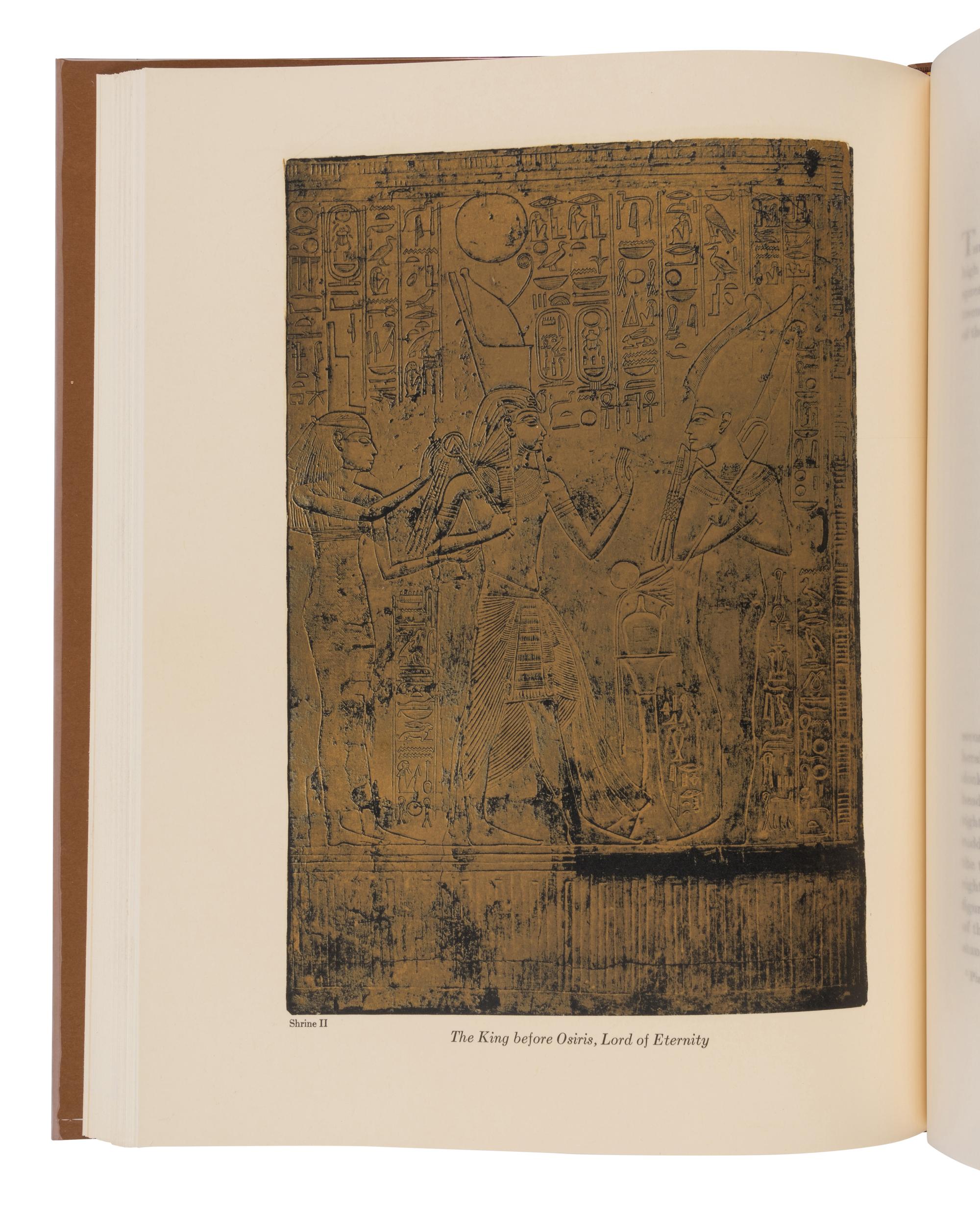 [ARCHAEOLOGY]. RAMBOVA, Natacha (1897-1966), editor. Egyptian Religious Texts and Representations . New York: Pantheon Books, 1954-1957.