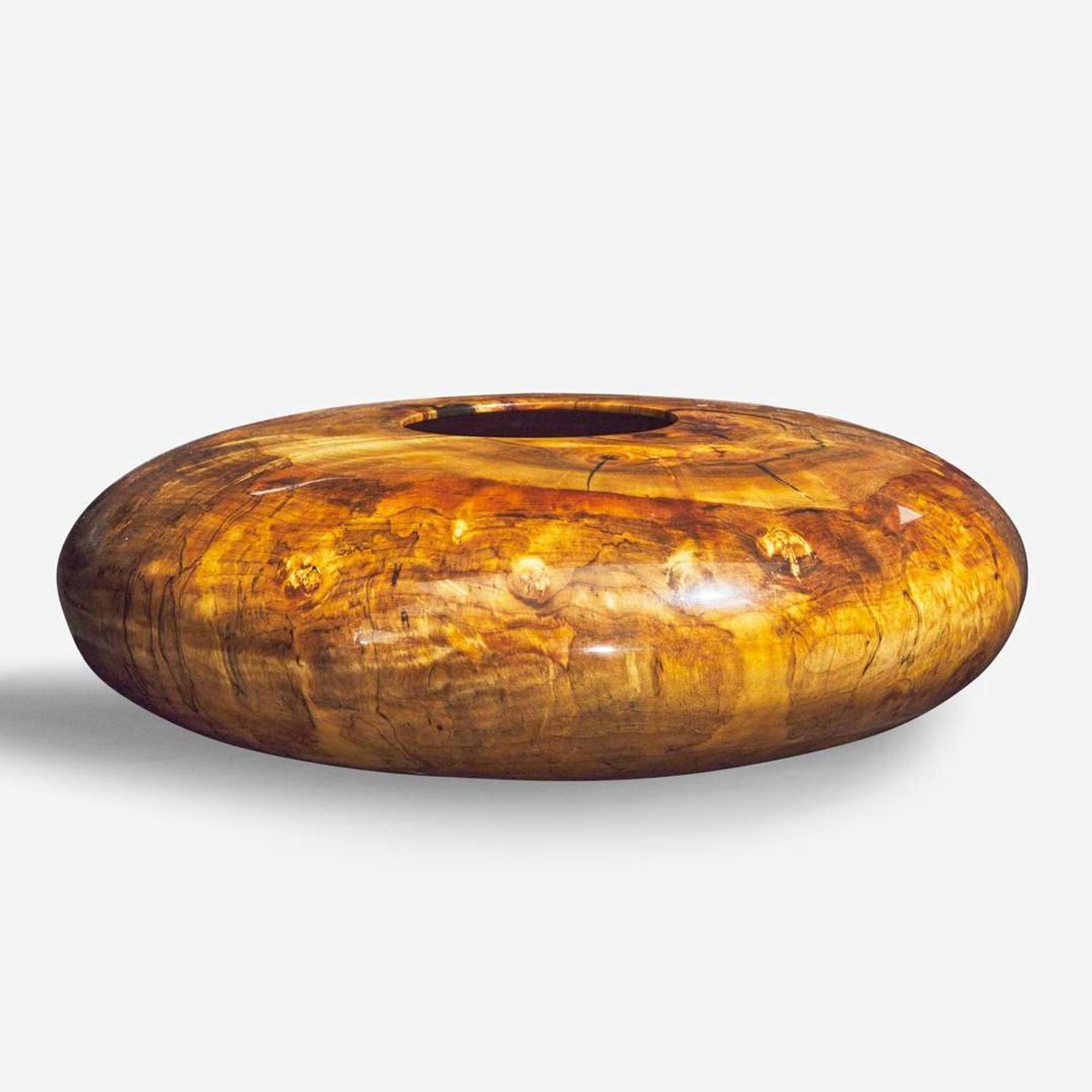 Matt Moulthrop (American, b. 1977) Red Maple Squat Globe Vessel, USA, circa 2000s