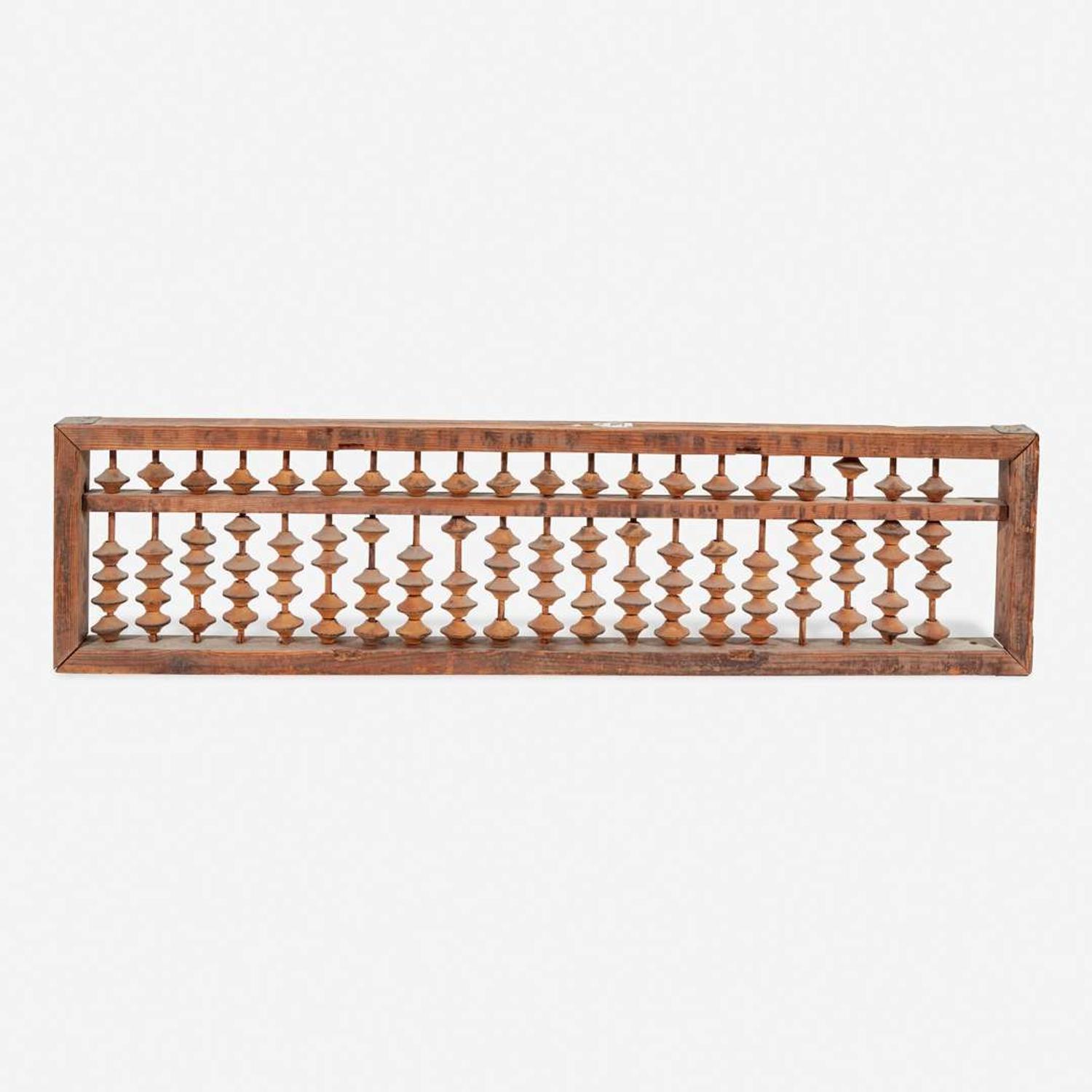 A large Japanese abacus kanban (shop sign) 日本大算盘看板 Meiji/Taisho period ?????