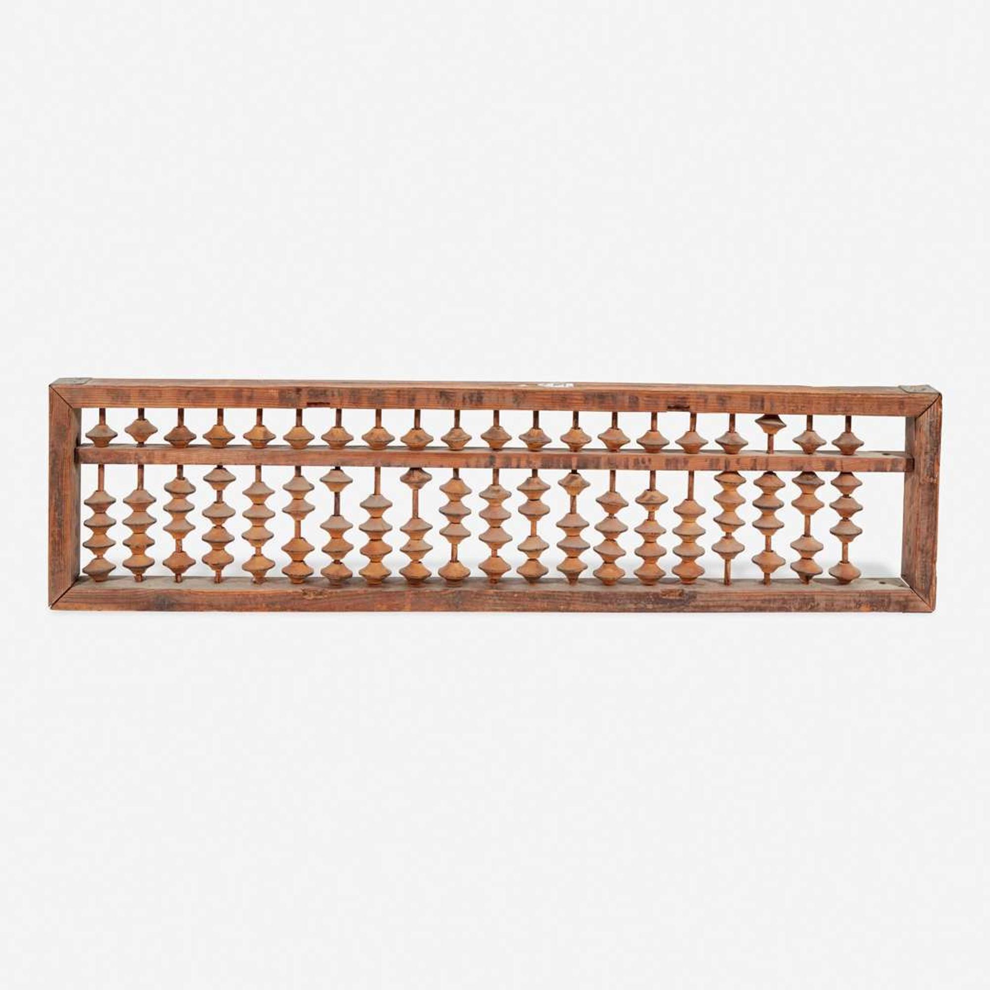A large Japanese abacus kanban (shop sign) 日本大算盘看板 Meiji/Taisho period ?????