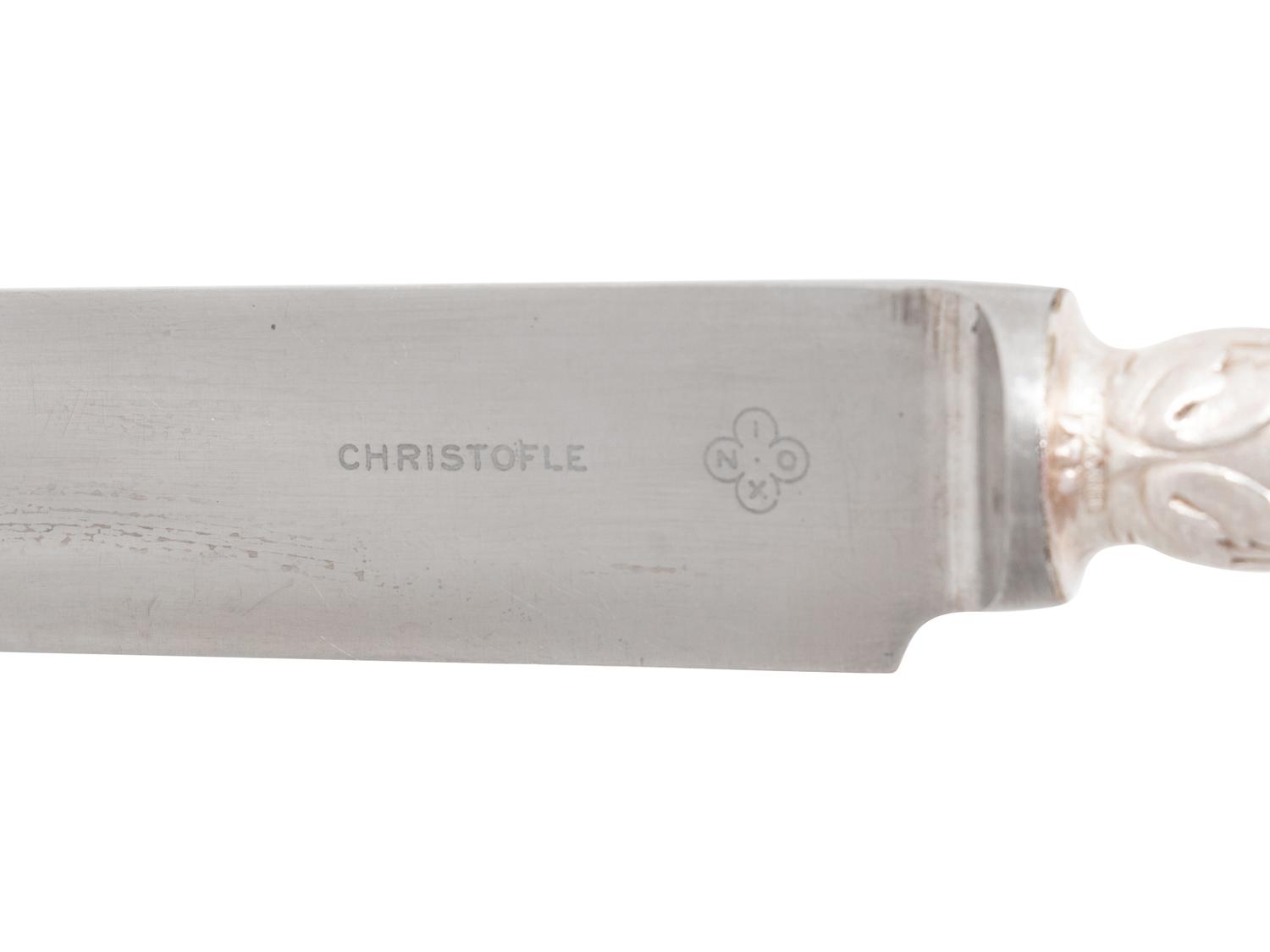 A Christofle Silver-Plate Partial Flatware Service