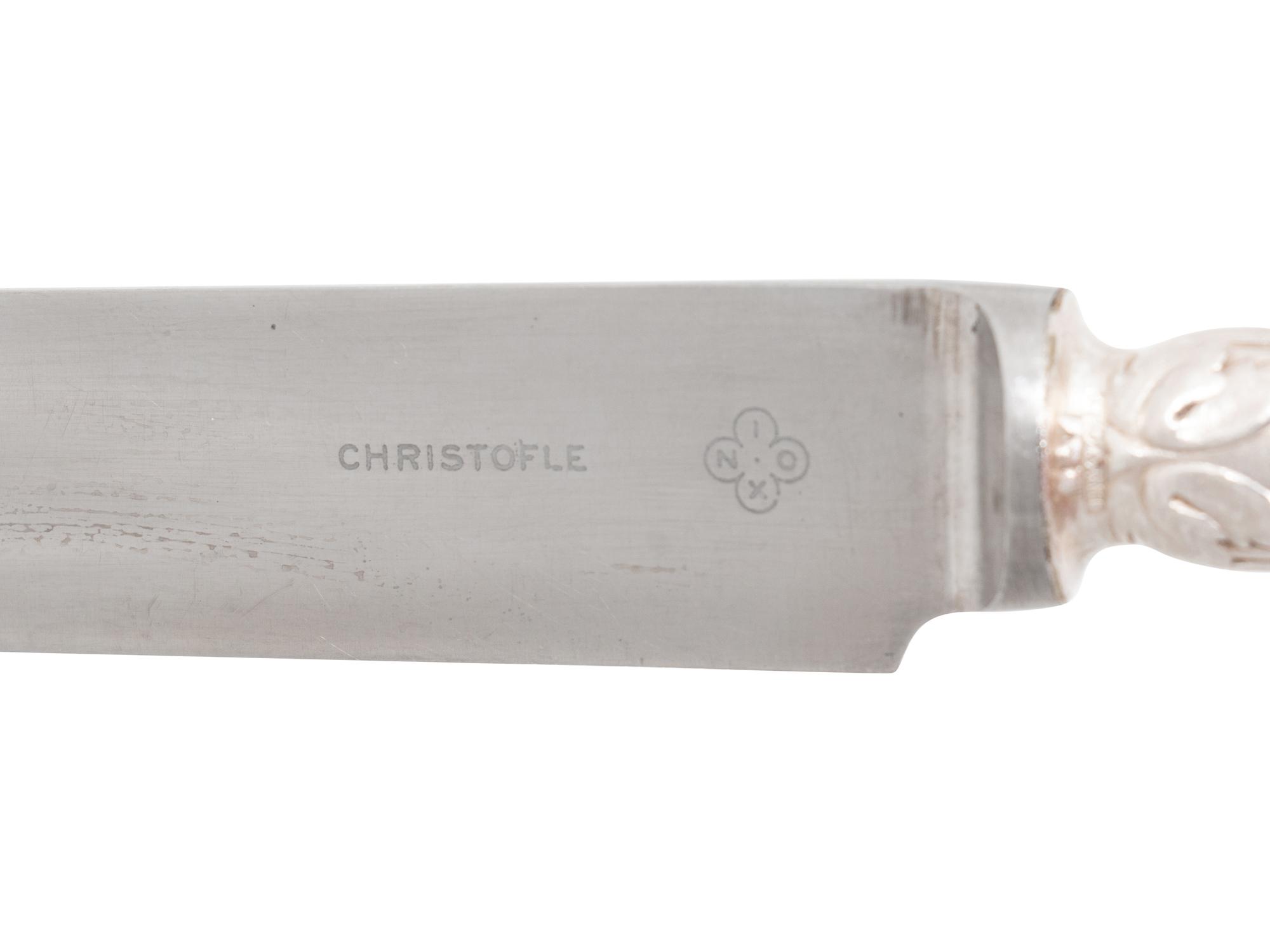 A Christofle Silver-Plate Partial Flatware Service