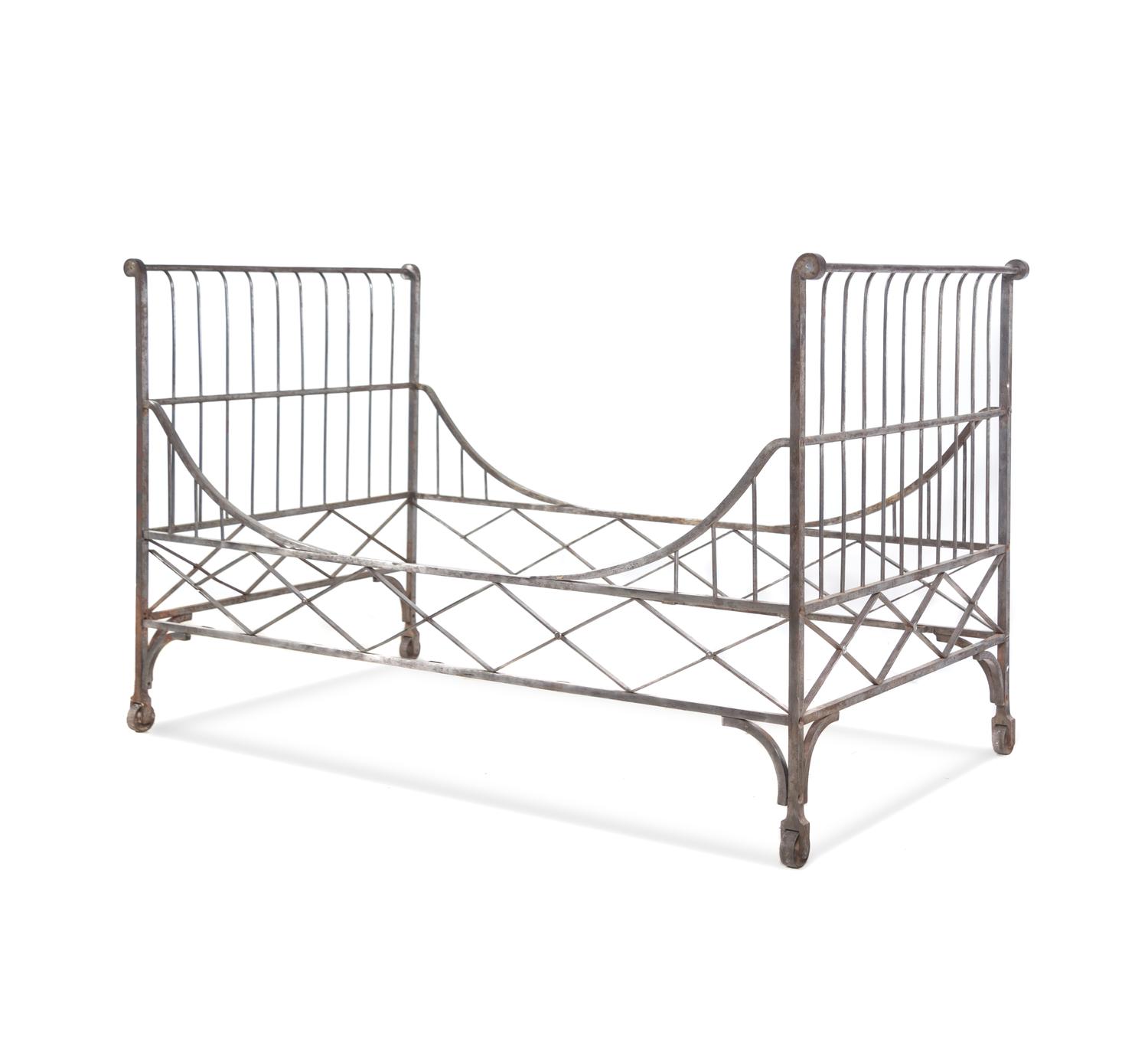 A French Steel Daybed in the Style of Maison Jansen