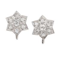 ANTIQUE, CONVERTIBLE DIAMOND EARRINGS