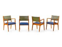 Set of Four Dining Chairs Risom Inc., USA