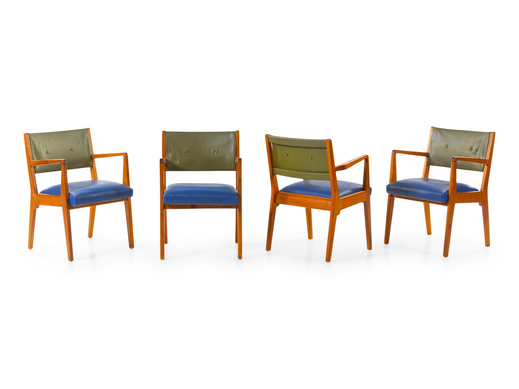 Set of Four Dining Chairs Risom Inc., USA