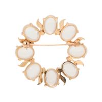 TIFFANY & CO., MOONSTONE AND RUBY BROOCH