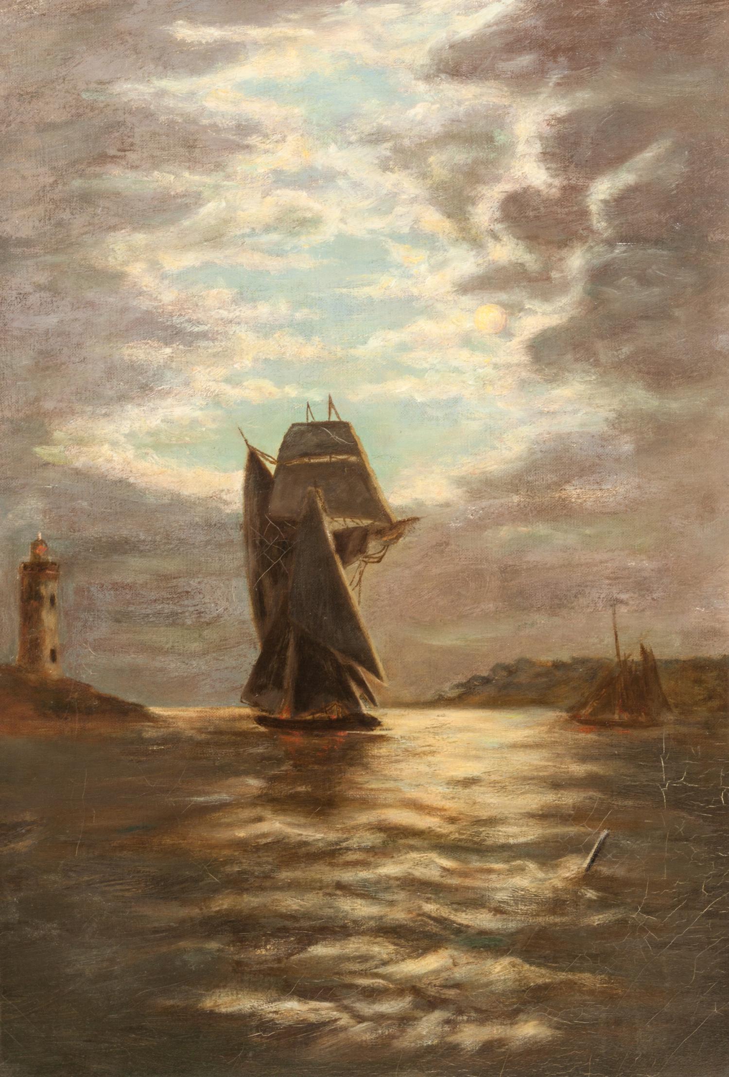 Artist Unknown, (19th century), Ships at Night