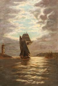 Artist Unknown, (19th century), Ships at Night