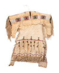 Sioux Child's Beaded Hide Dress
