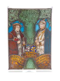 A German Stained Glass Panel