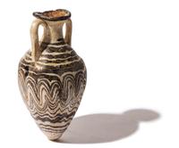 An Eastern Mediterranean Brown and White Core-Formed Amphora