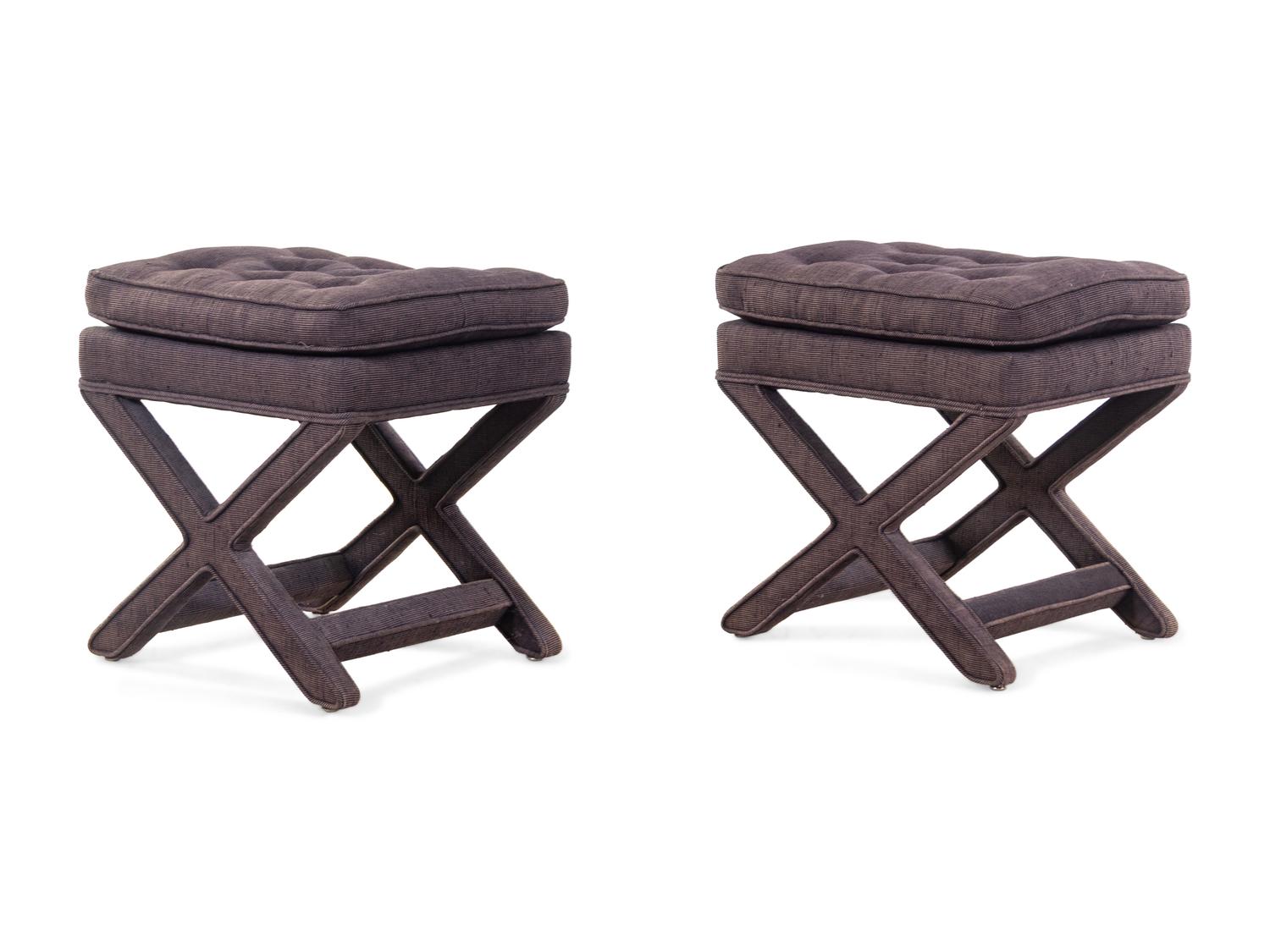 Pair of X-Base Stools