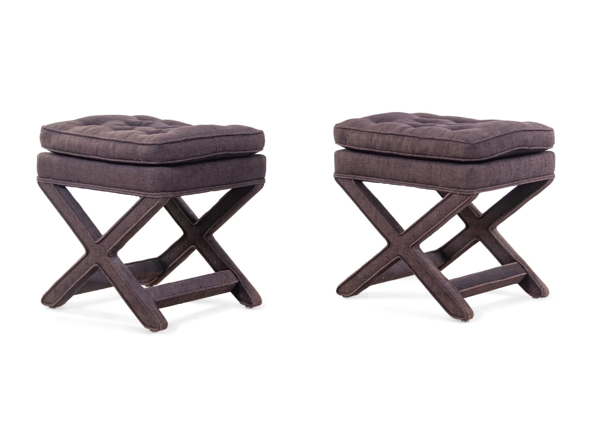 Pair of X-Base Stools
