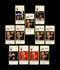 A Group of 11 Michael Jordan Chicago Bulls Tickets from the 1994-95 Season,