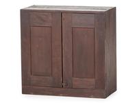 A Country Stained Cherrywood Table-Top Cupboard
