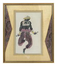 Group of Three Costume Designs for the Ballet Russes
