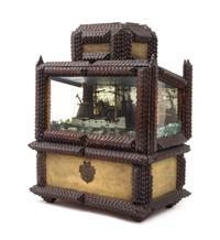 Anonymous, Early 20th Century, A Tramp Art Ship Diorama