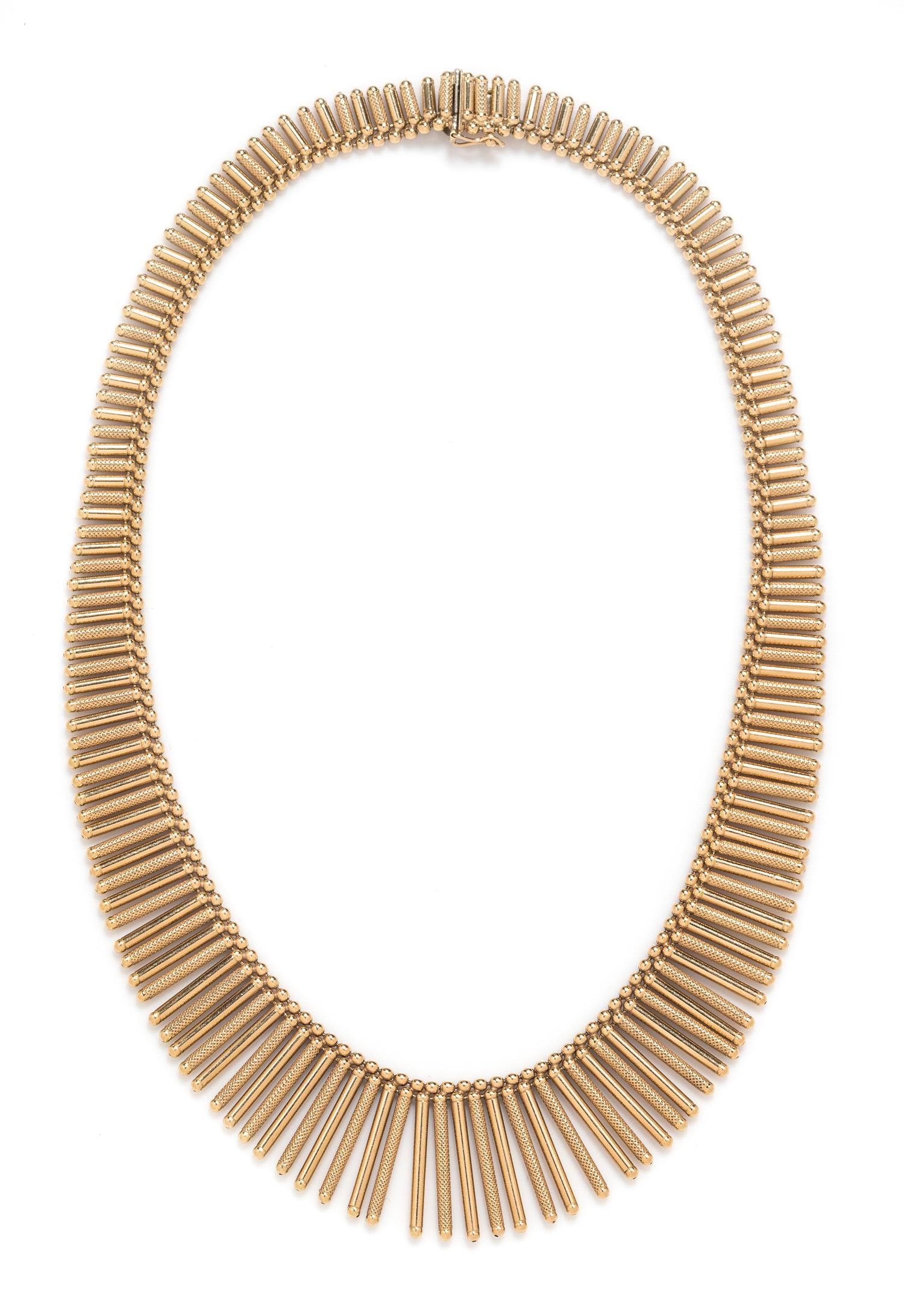 An 18 Karat Yellow Gold Fringe Necklace, UnoAErre,