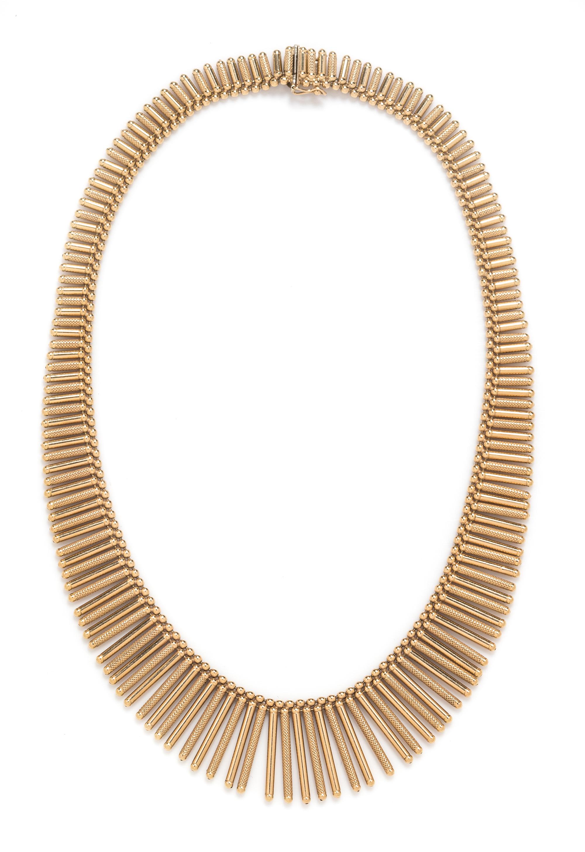 An 18 Karat Yellow Gold Fringe Necklace, UnoAErre,