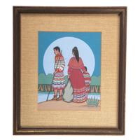 untitled, Painting of Seminole Family