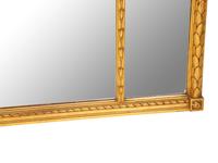 A Neoclassical Style Giltwood Overmantel Mirror