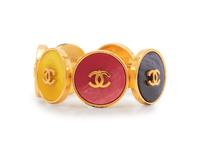 Chanel Goldtone Medallion Cuff, 1980-90s