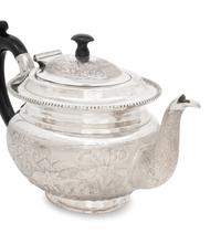A Mexican Silver Three-Piece Tea Service