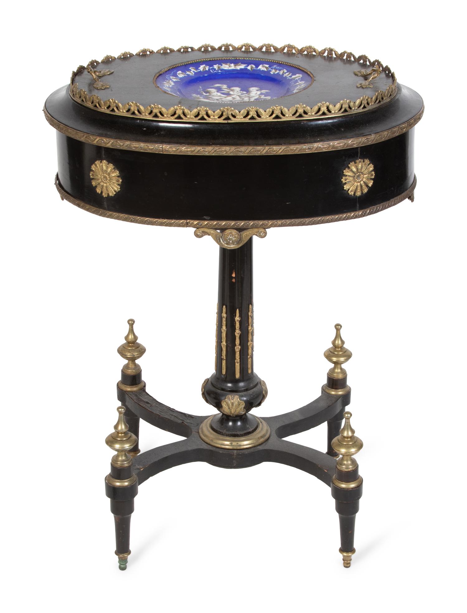 A Napoleon III Style Ormolu Mounted Plant Stand