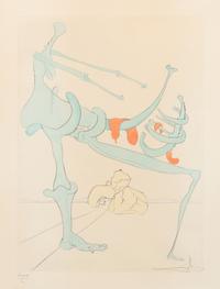 Salvador Dali, (Spanish, 1904-1989), Visions de Quevedo, 1975 (portfolio of 6)