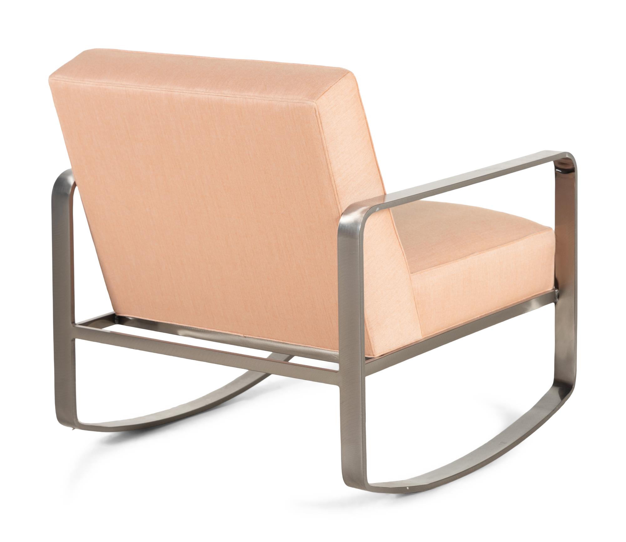 A Contemporary Steel Rocking Chair