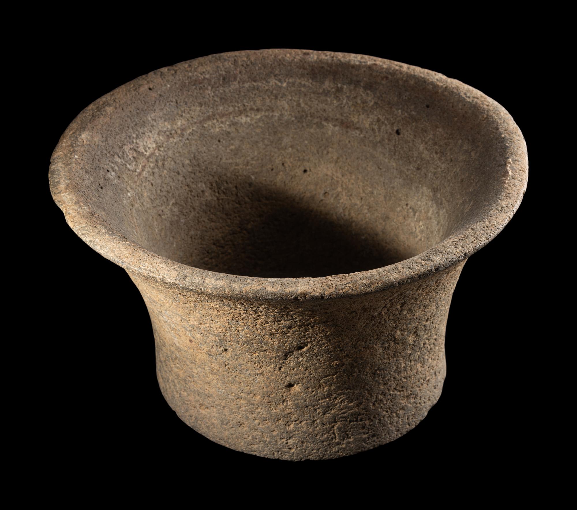 An Canaanite Basalt Bowl